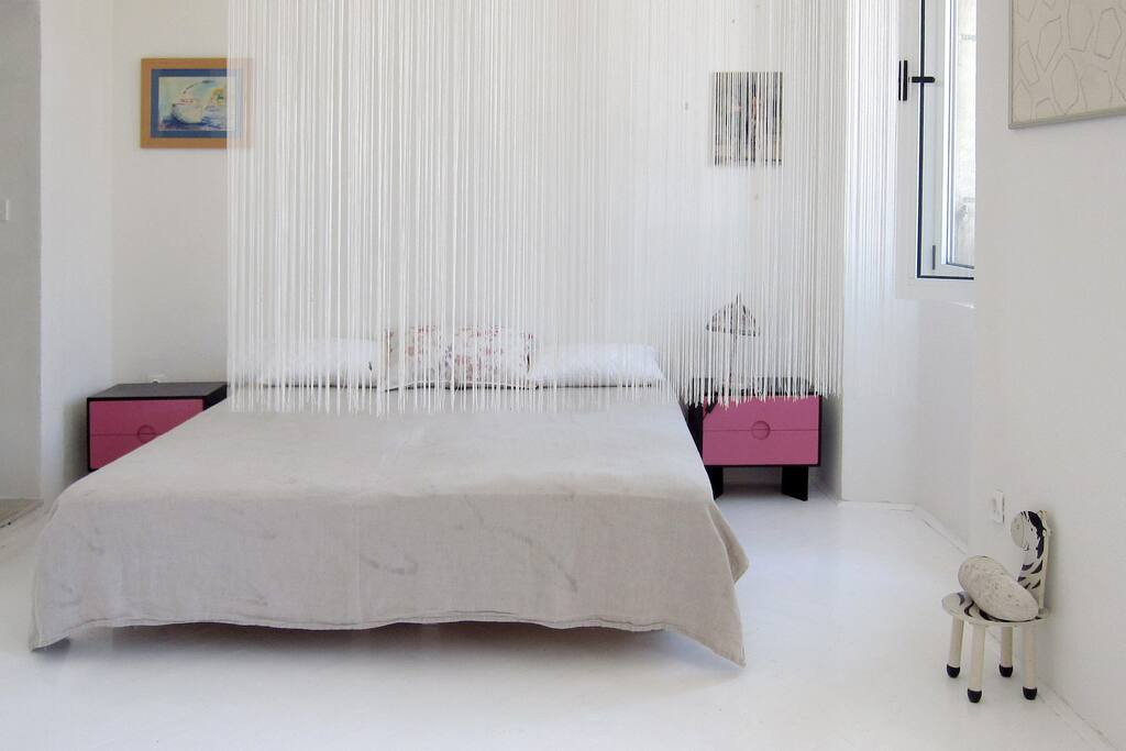 Two beds connected in double bed. Could be separated as well.
