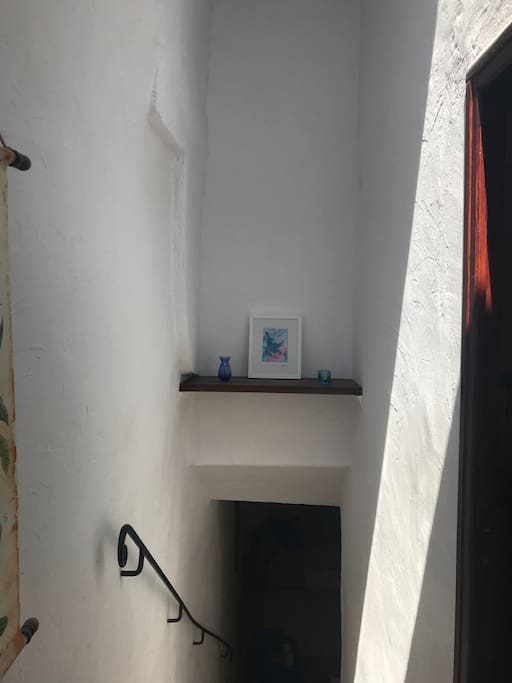 High ceiling over the stairs