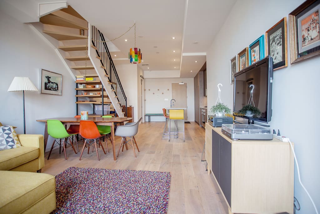 Spacious and comfortable main floor with balcony