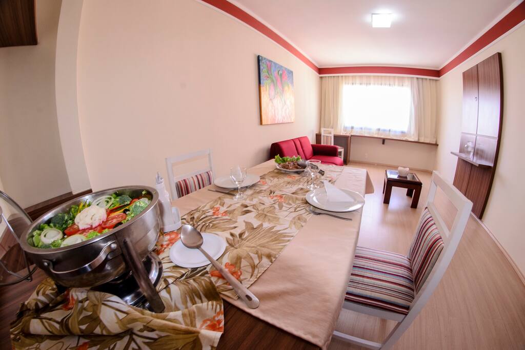 Sala de estar e jantar