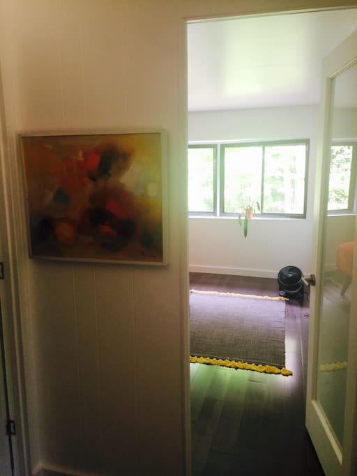 View from hallway into bedroom