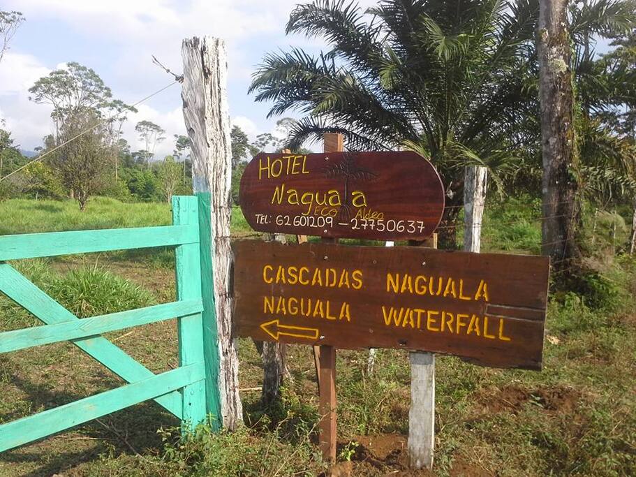 Entrance sign