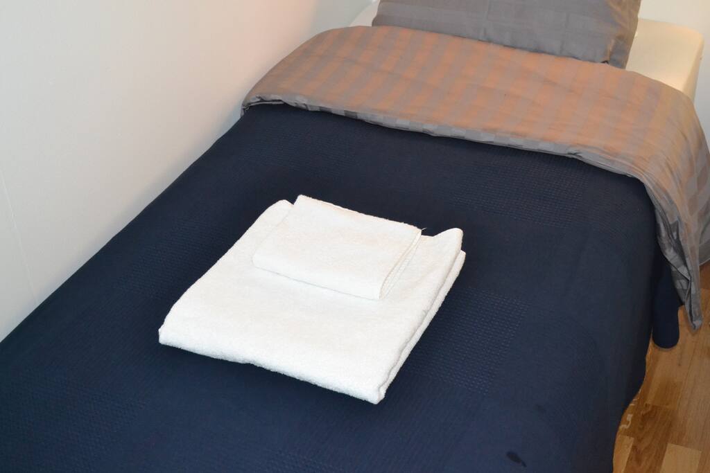 I will supply clean towels during the stay. If you need more or cleaned towels i will be happy to help you.