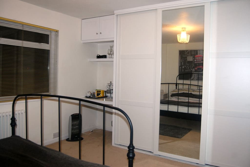 Master Bedroom with kettle, tea, coffee and biscuits provided