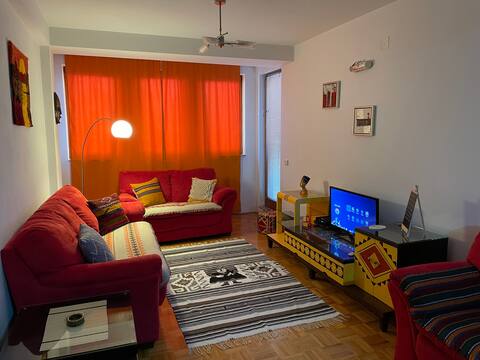 Mexican touch apartment with parking garage