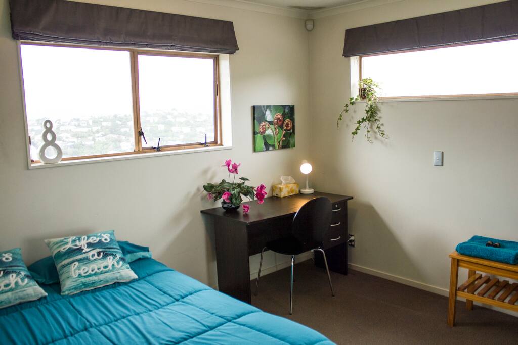 Bedroom desk space