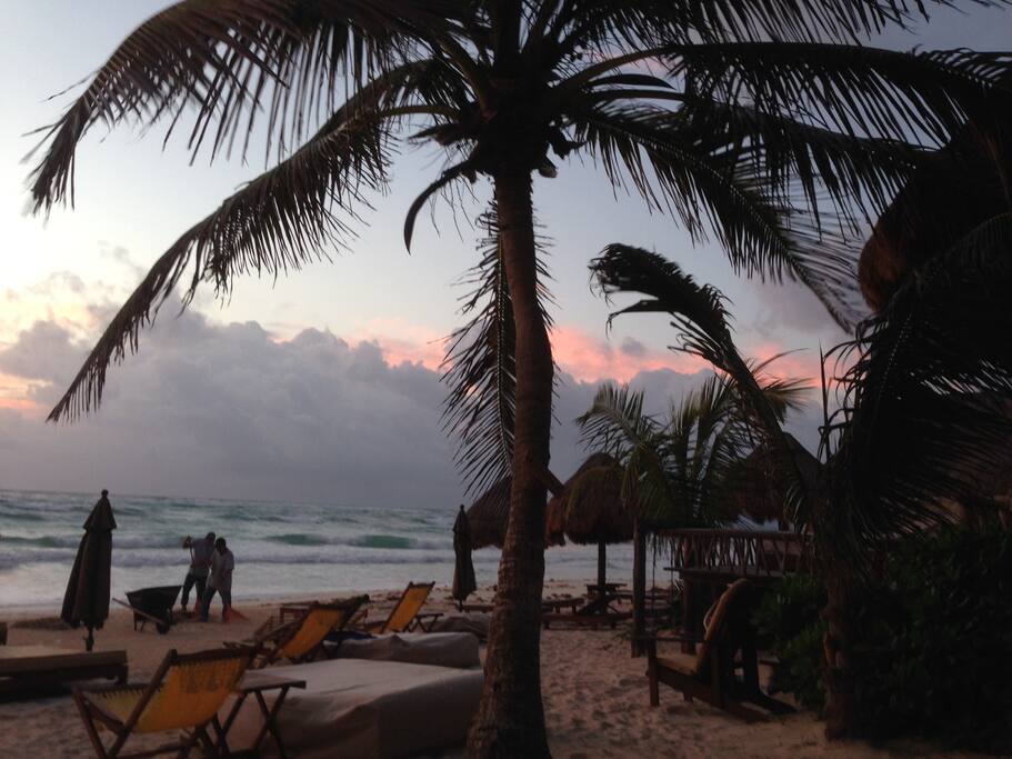 The Beach area for lounging