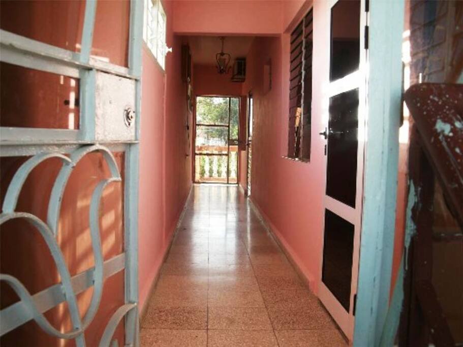 Pasillo de las habitaciones
