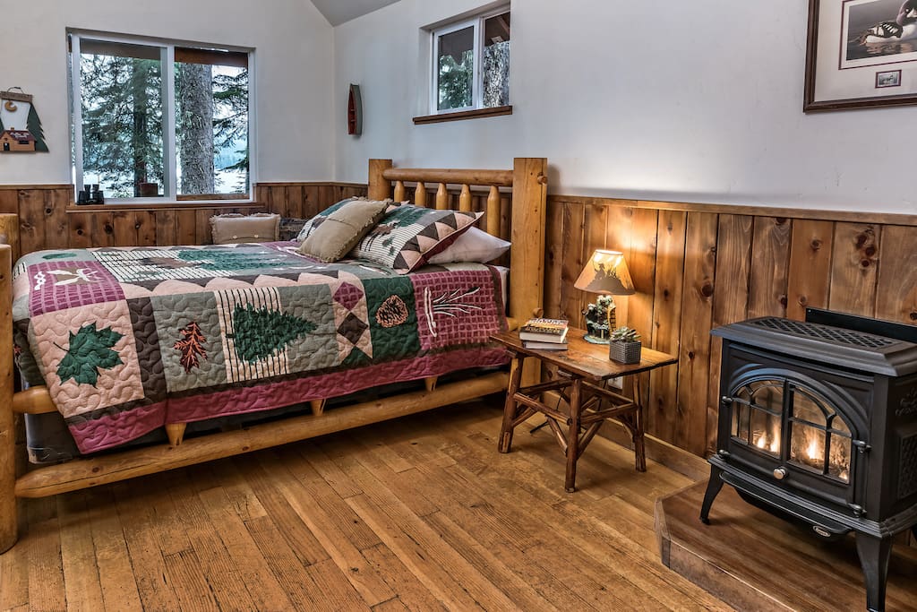 Relax in rustic accommodations.