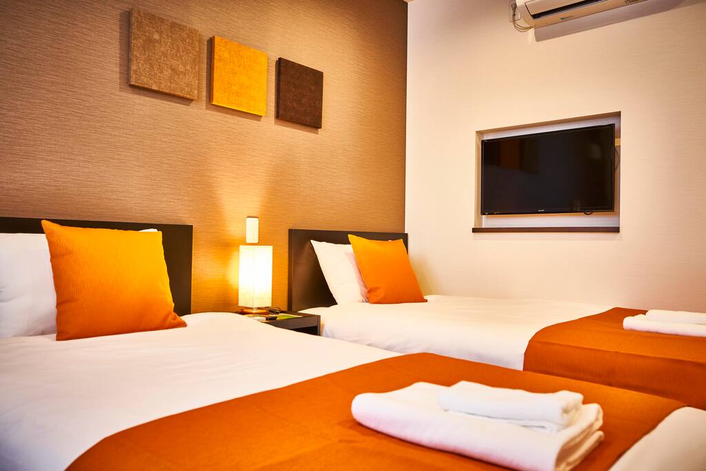 Bedroom with comfortable beds.