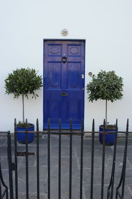 The Profoundly Blue Door to Wellsway House