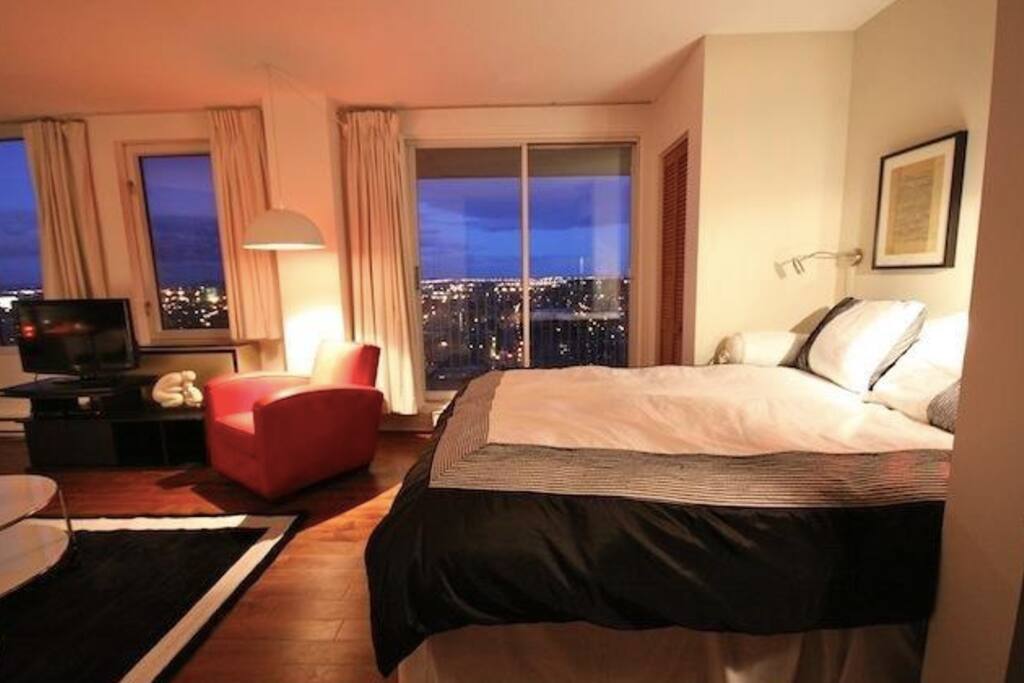 Bedroom Area with a Queen Sized Bed