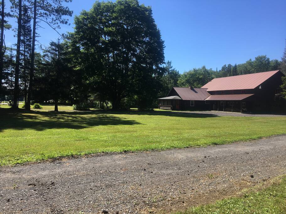 Front Yard, large circular driveway for easy movement and lots of parking