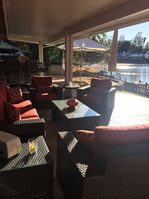 Patio seating area