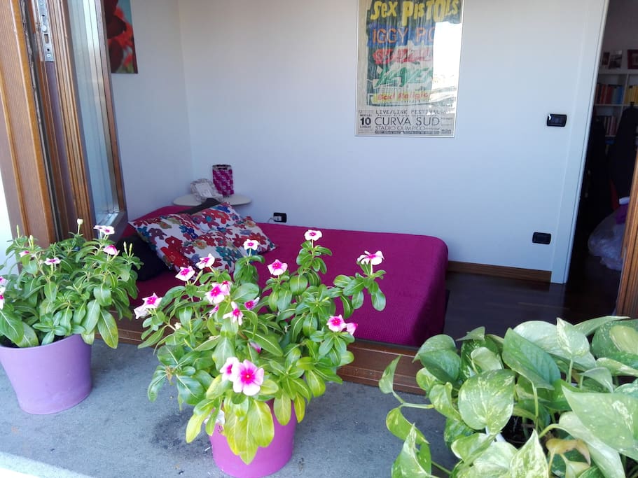 camera che affaccia sul balcone