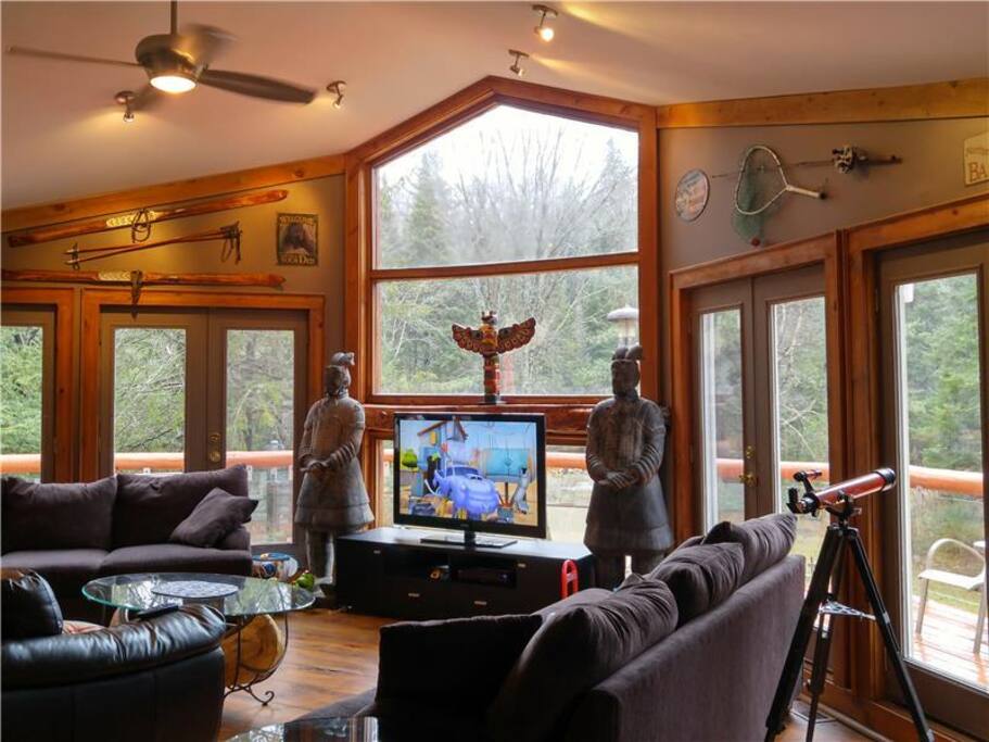 Terrra Cotta Warriors stand guard in the Living Room