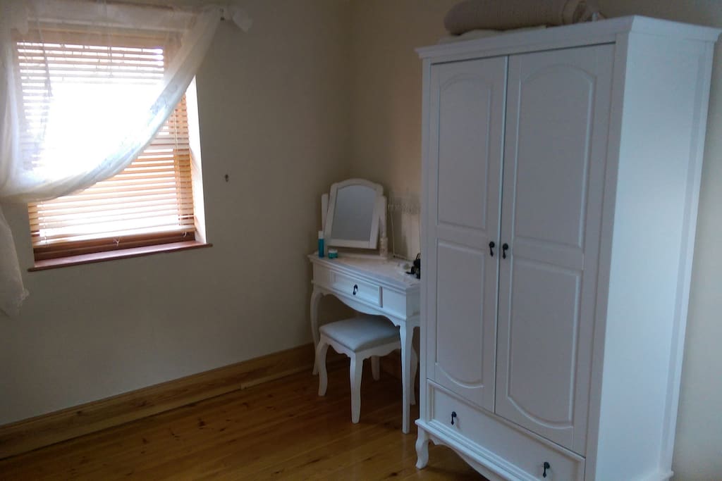 wardrobe storage available