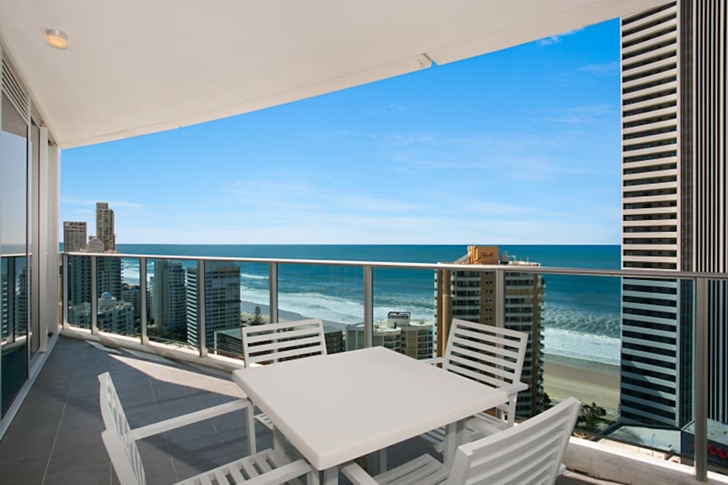 Direct ocean views from all bedrooms, lounge room and sunny morning balcony