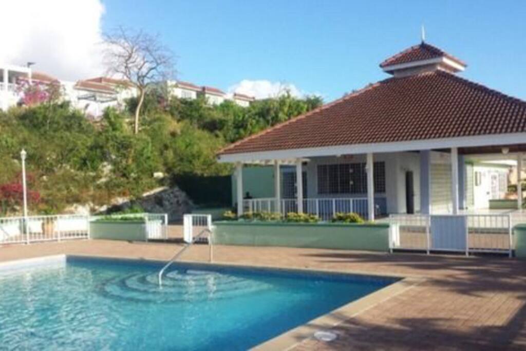Community pool and convenient store