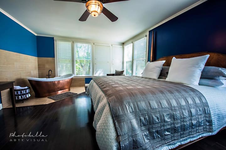 Beautiful Master bedroom overlooking Suisun Valley Wine Appellation.
