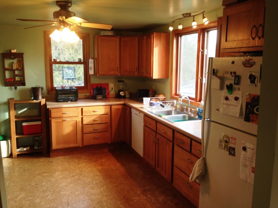 Comfy country kitchen with great morning light