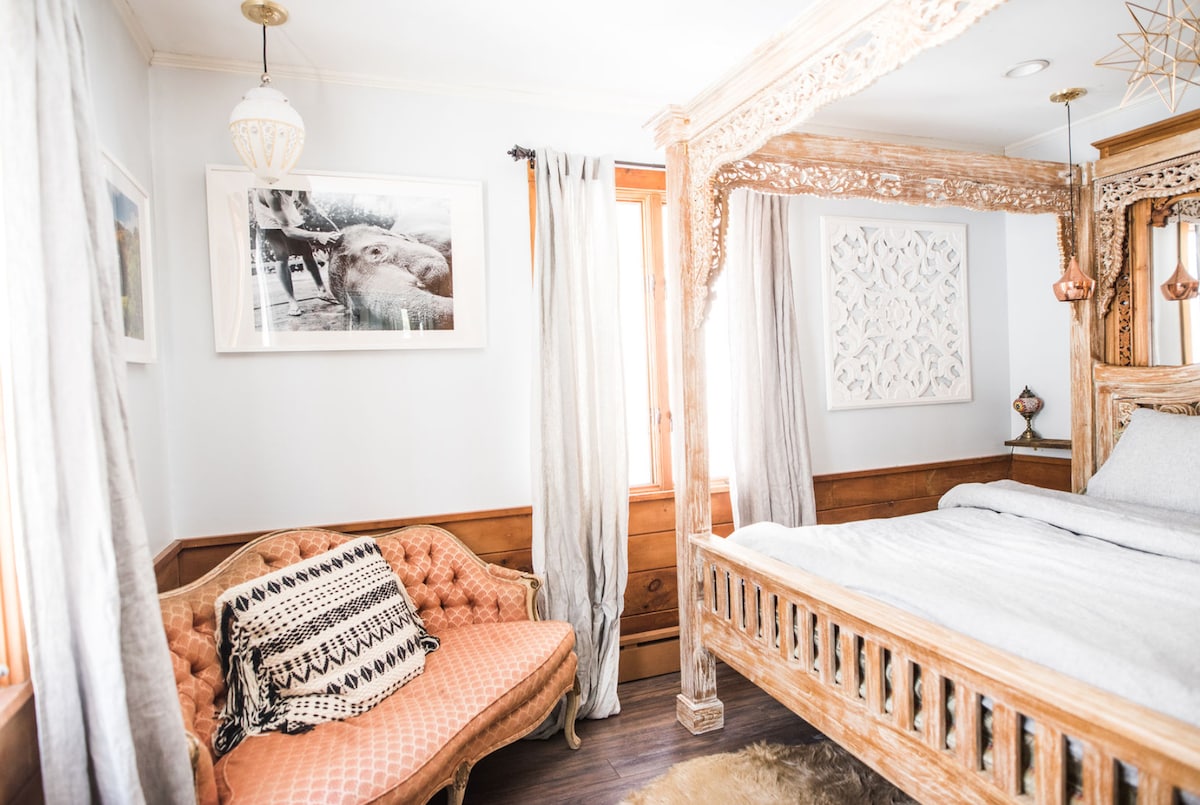 Incredible master bedroom at Rabbit Hole