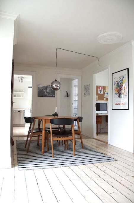 Dining area with office/ second bedroom to the side