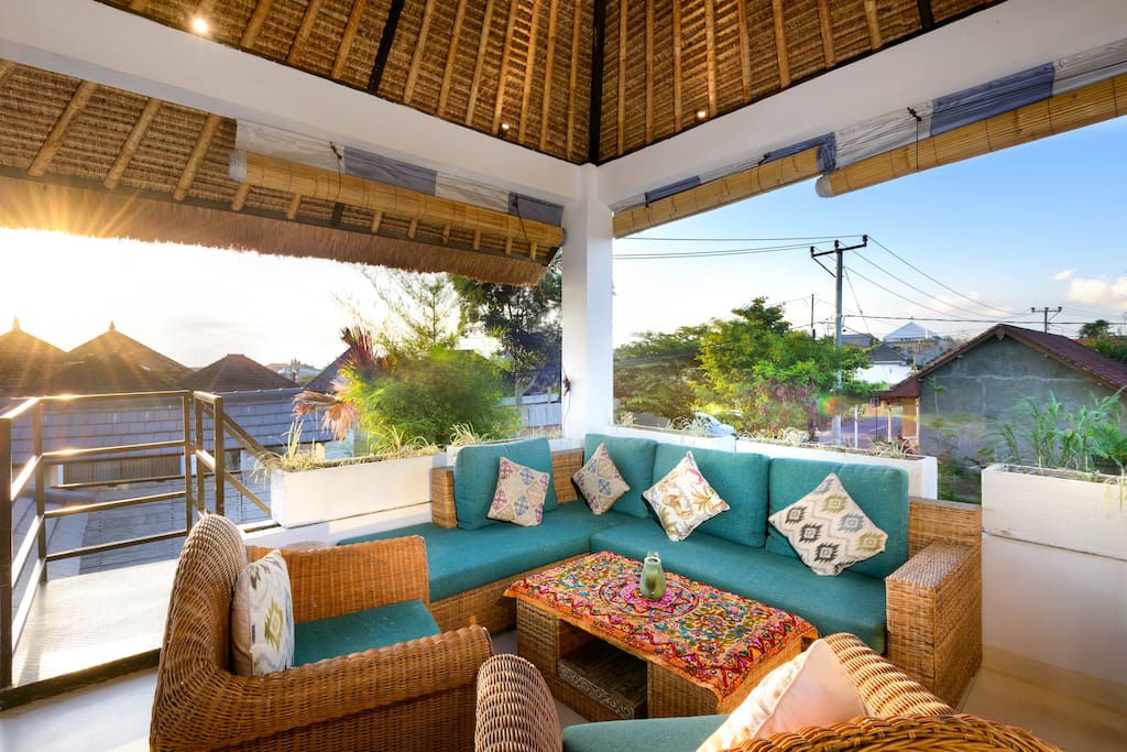 The rooftop terrace