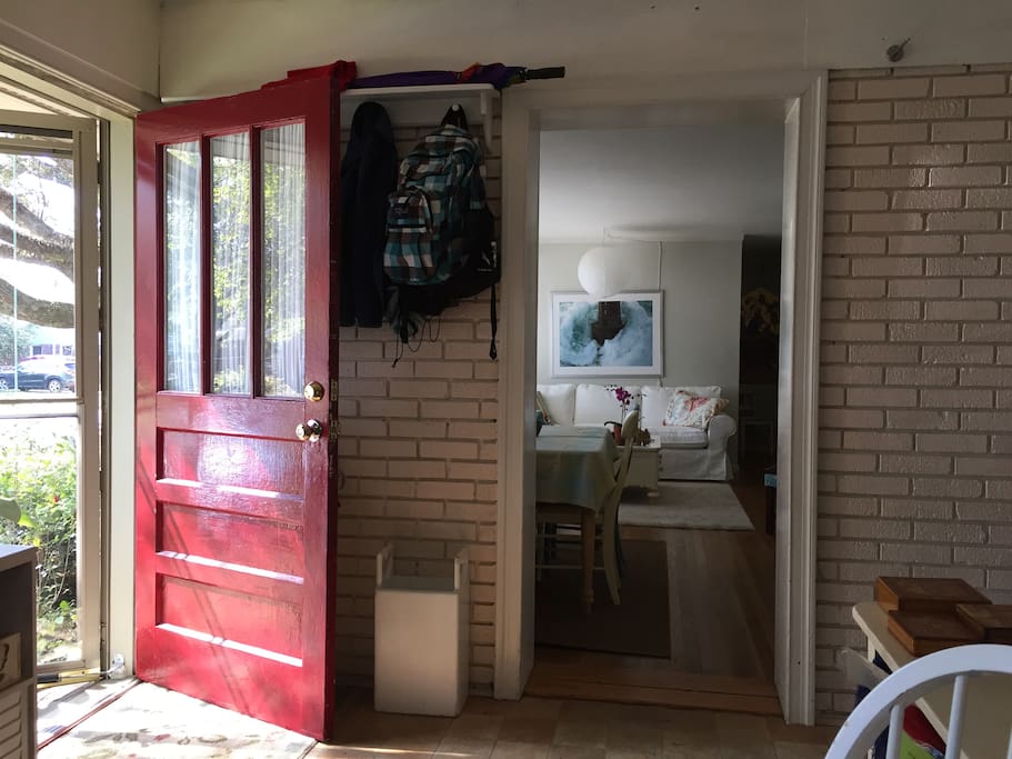 View of front door