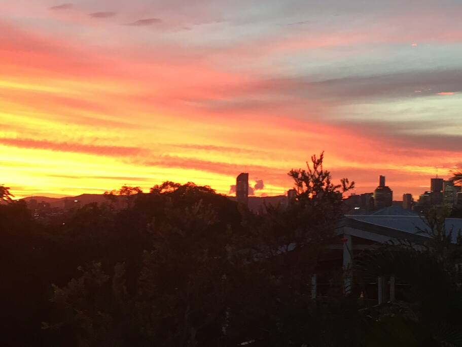 Have a glass of wine and take in the sunset