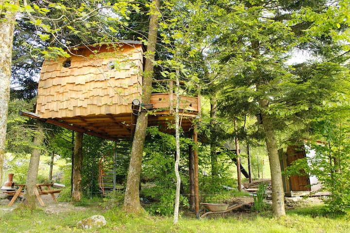 Cabane dans les arbres Hautes-Vosges