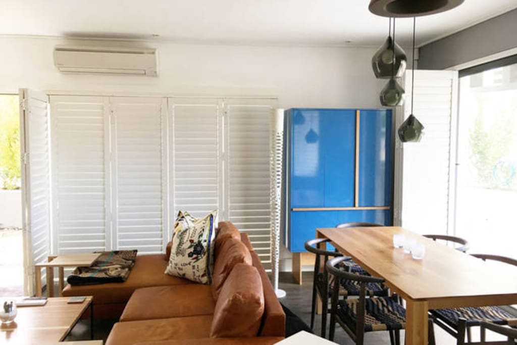 Sofa and dining table