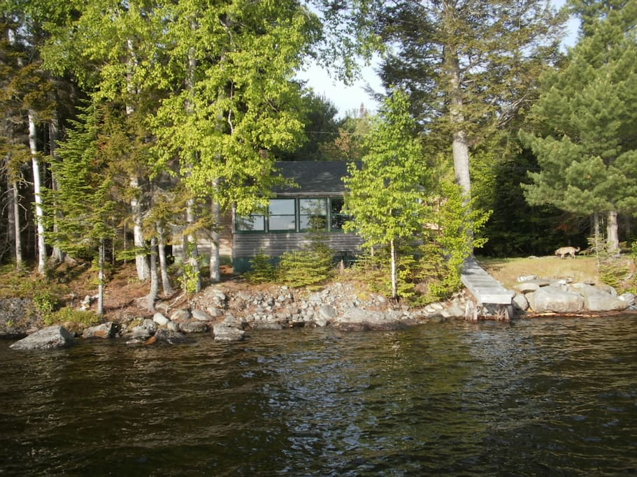 Taken from the lake, note the privacy and natural feel.