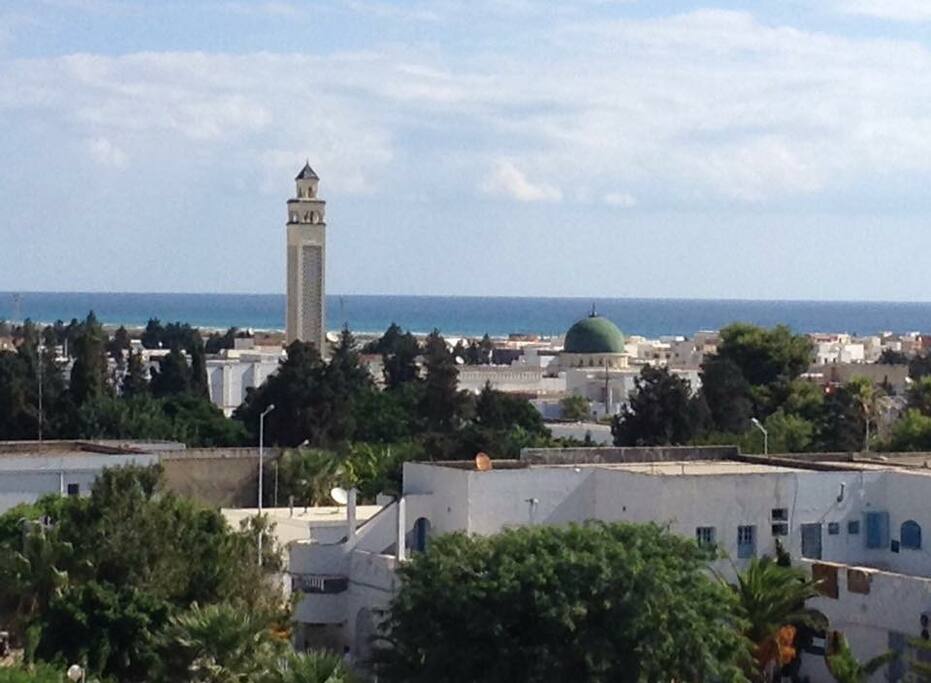 La vue de la terrasse