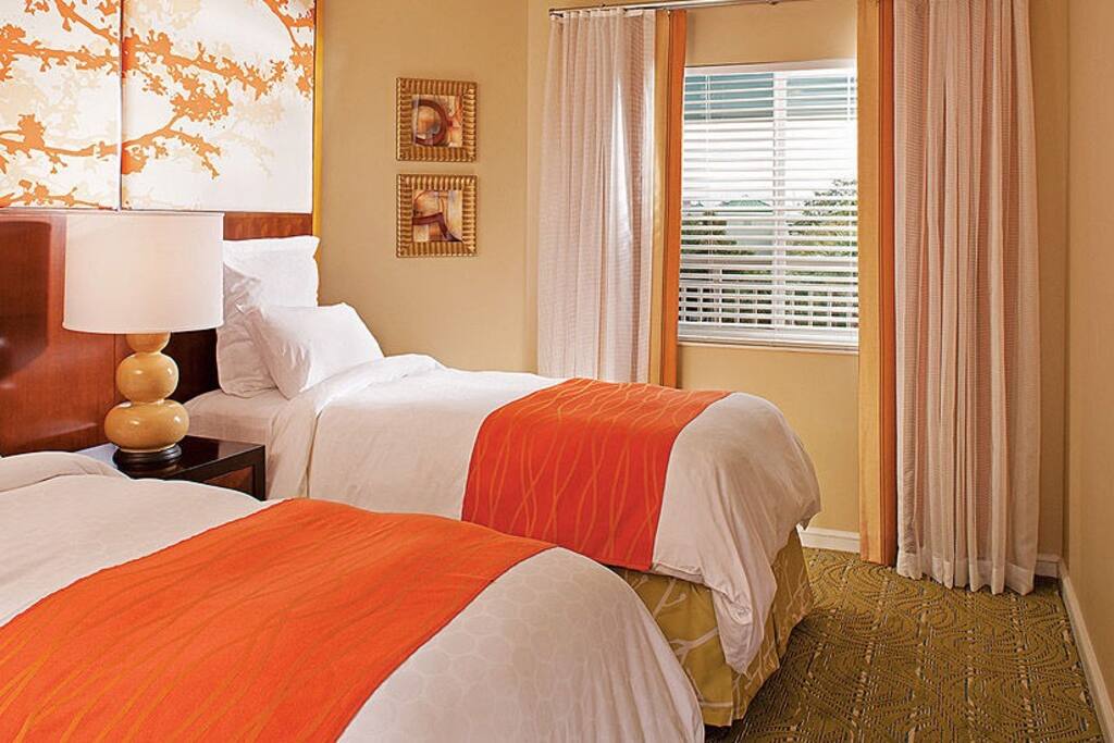 Similar Bedroom, 1 of 3 bedrooms, two twin beds
