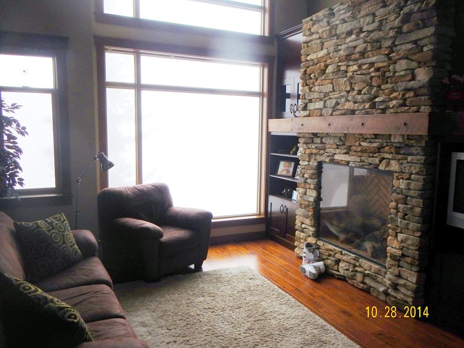 Living Room with open floor plan