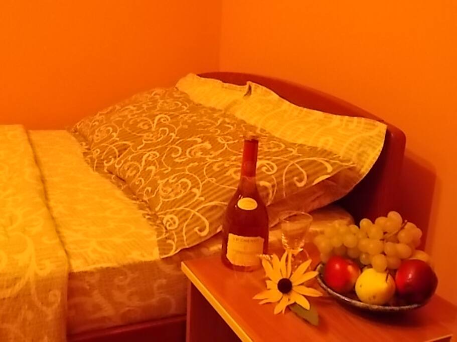 Studio apartman za dve osobe, francuski ležaj za spavanje i sofa za sedenje, kuhinja potpuno opremljena,lepo kupatilo, CATV, WI-FI, grejanje, ulazi za goste odvojeni, parking, kuća ima veliko dvorište.
