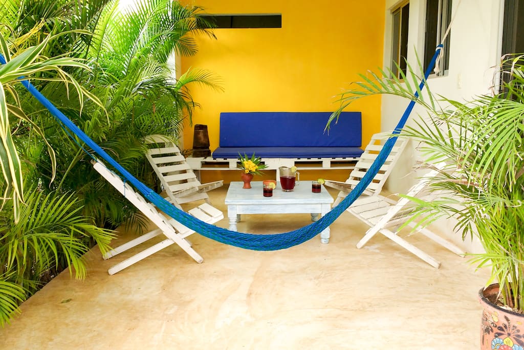 Spacious private patio