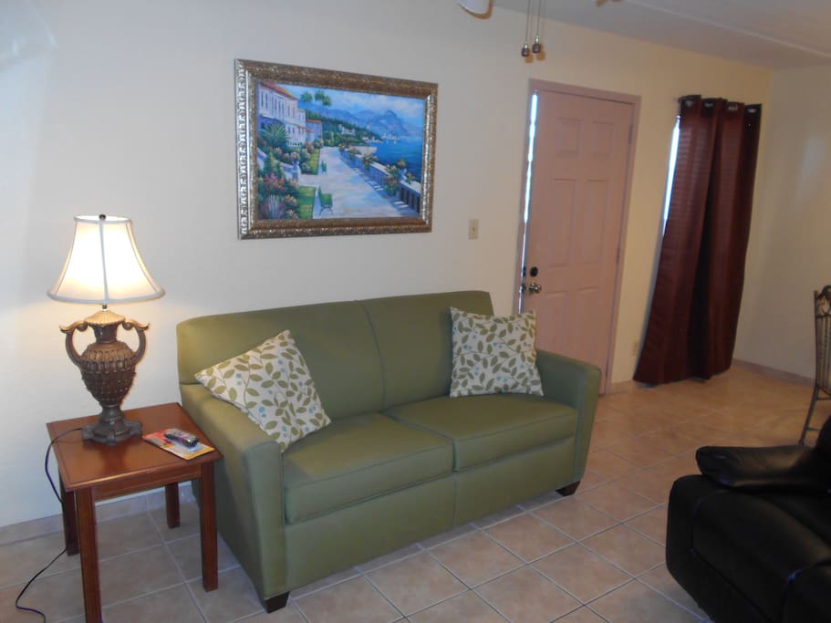 living room with recliner