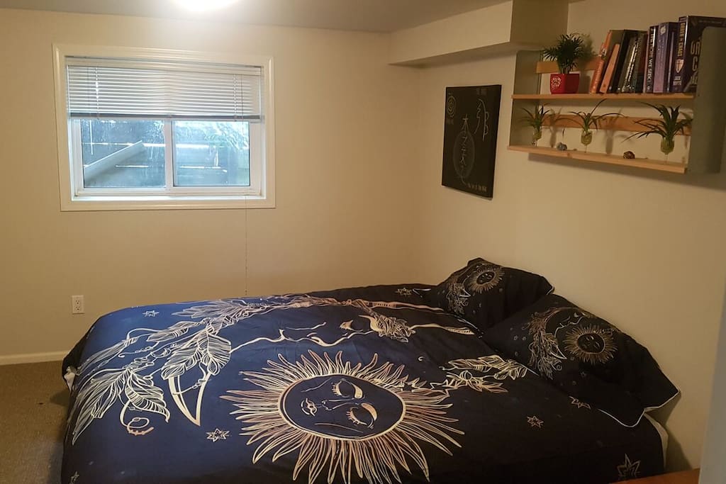 Bedroom 2, also known as the New Moon Room.