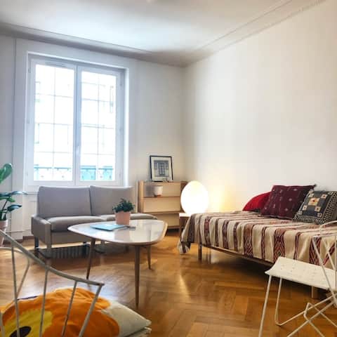 Top performing Airbnb: Cozy apartment in the heart of Geneva in Jonction