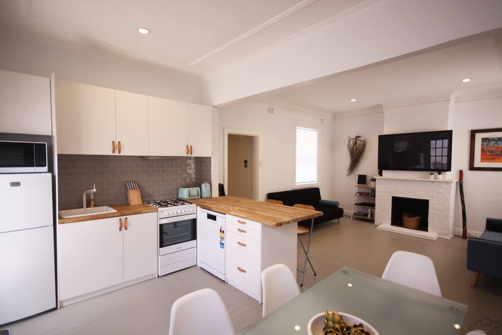 Open plan kitchen