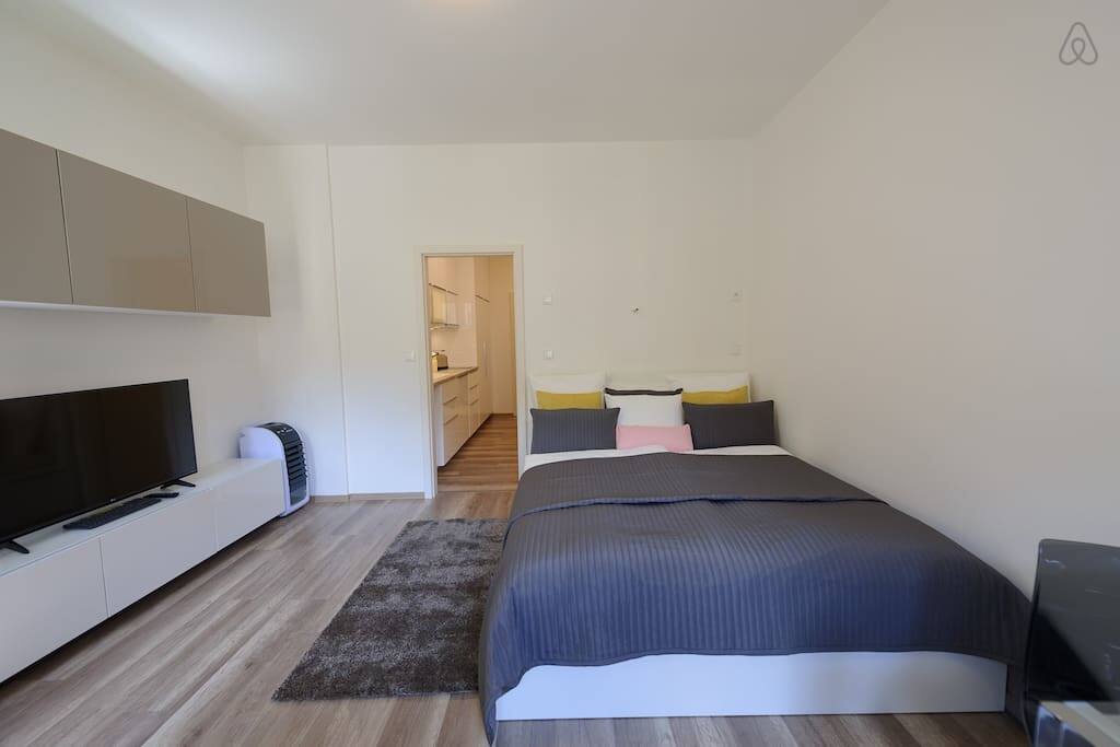 Bedroom with TV