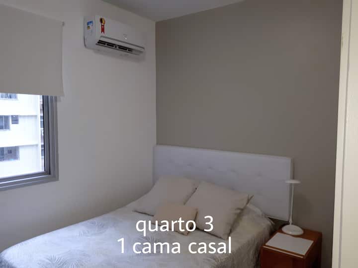 卧室3、双人床、衣柜、空调