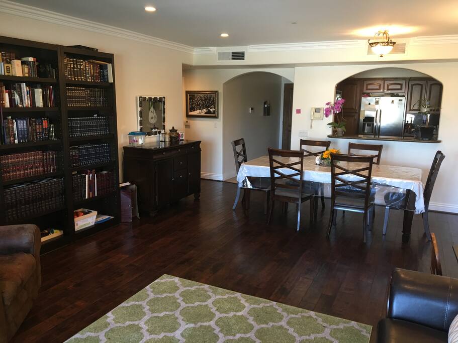 second view of dining room and living room
