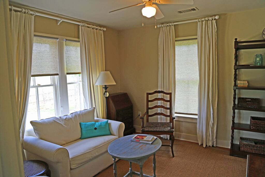 Front sitting room with twin sofa