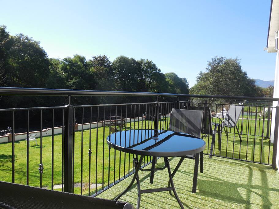 Balcony over the river ,
