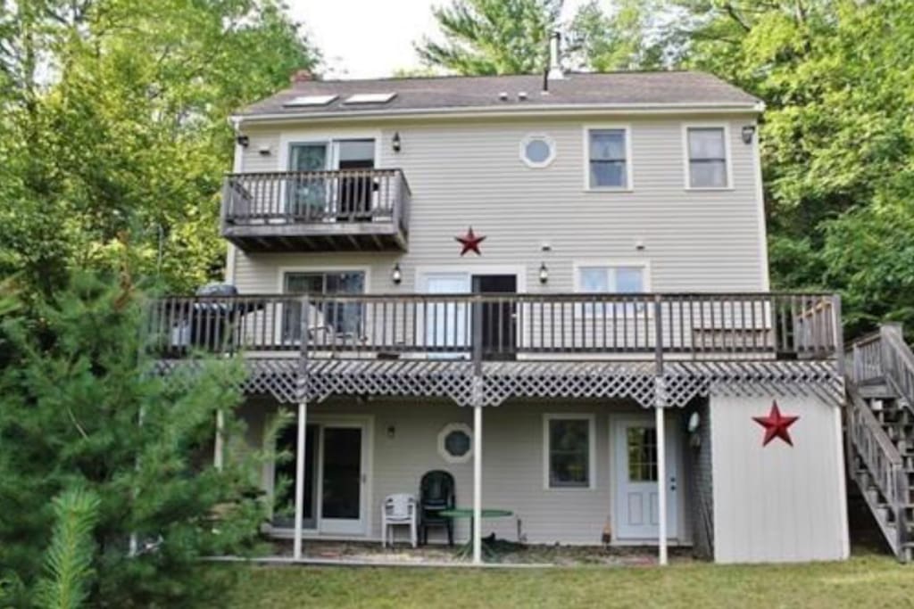 Lakeside of the house