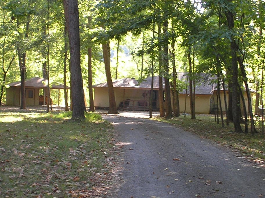 1850-sq-ft House fully- furnished; sits 75-yards off road on 2 Private acres; nearest neighbor 100 yards away; Plenty of parking space