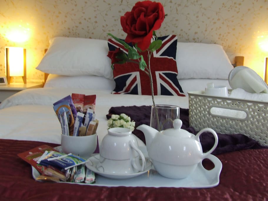 Tea/coffee making facilities in your bedroom.